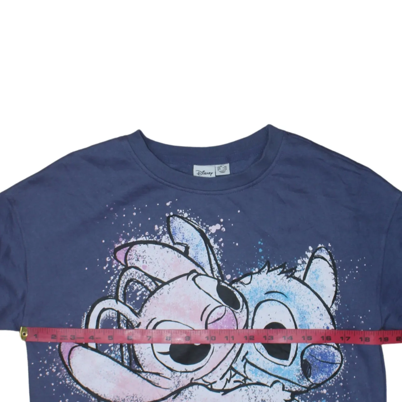 Disney Blue Sweatshirt Women's XXS Printed Stitch Angel Graphic Crewneck Pullover Top sold by Vintage Club product image thumbnail 5