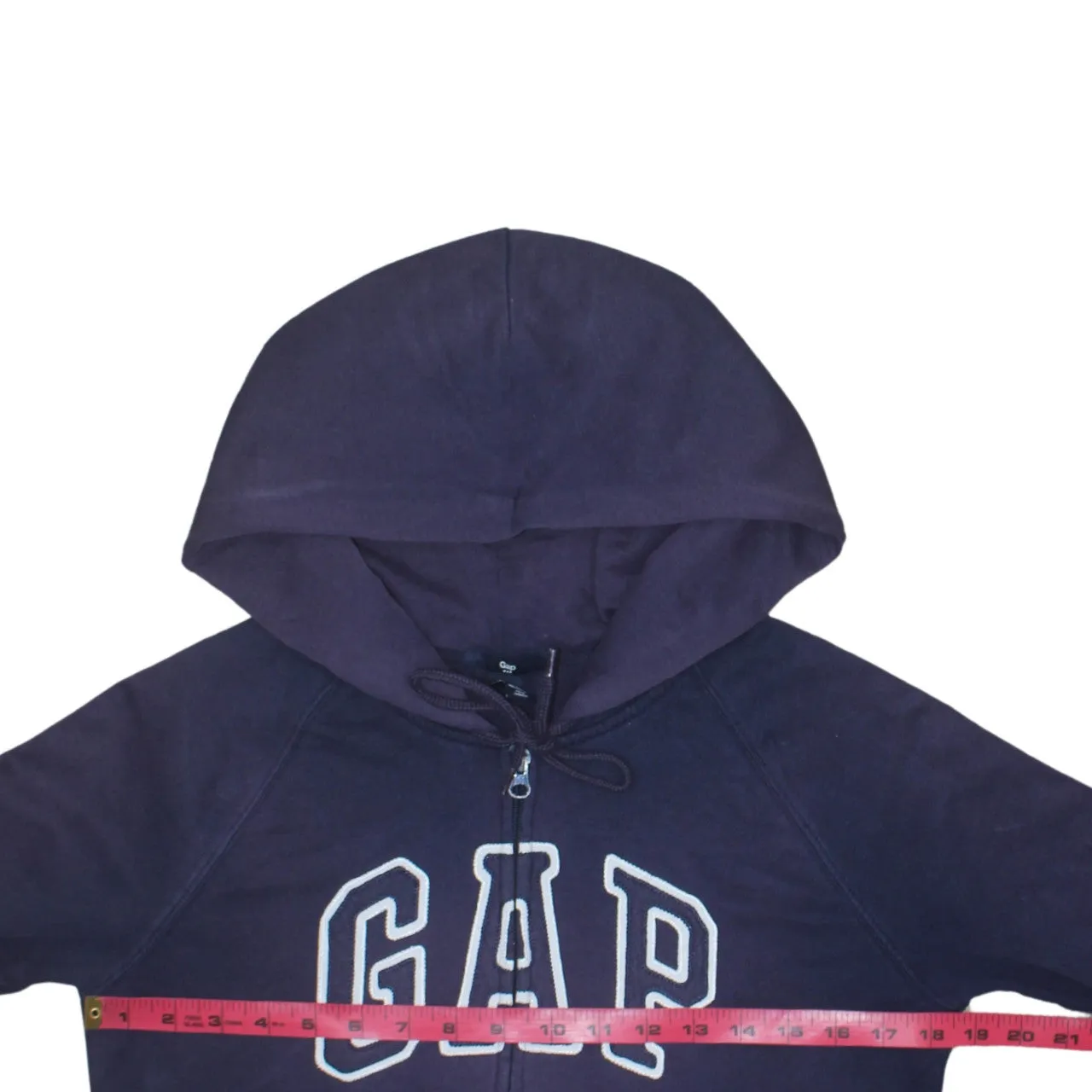 Gap Dark Purple Zip Hoodie Women's Medium Embroidered Logo Front Pockets Sweatshirt sold by Vintage Club product image thumbnail 5