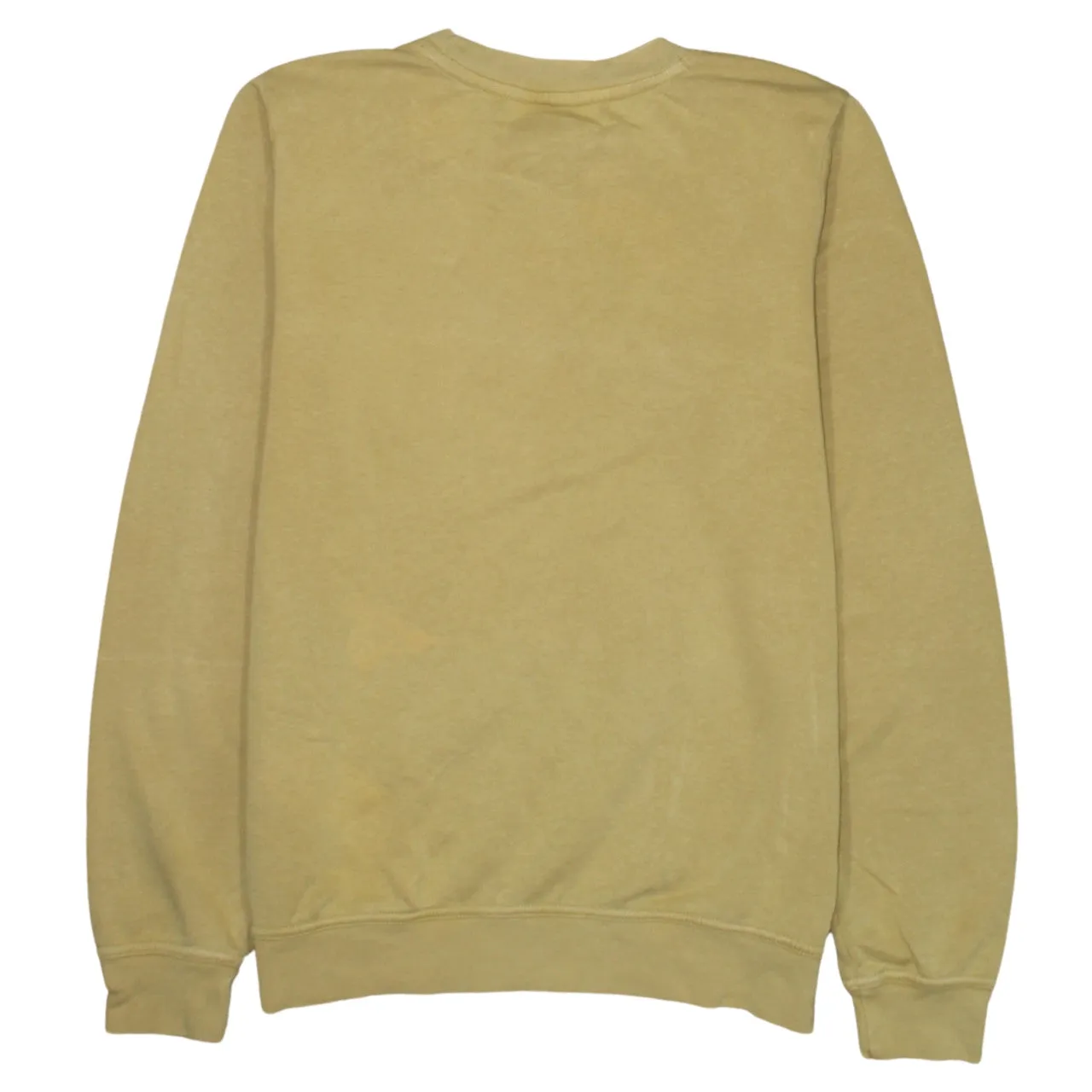 Nike Mustard Yellow Sweatshirt Men’s Small Printed Swoosh Logo Crewneck Pullover Top sold by Vintage Club product image thumbnail 2