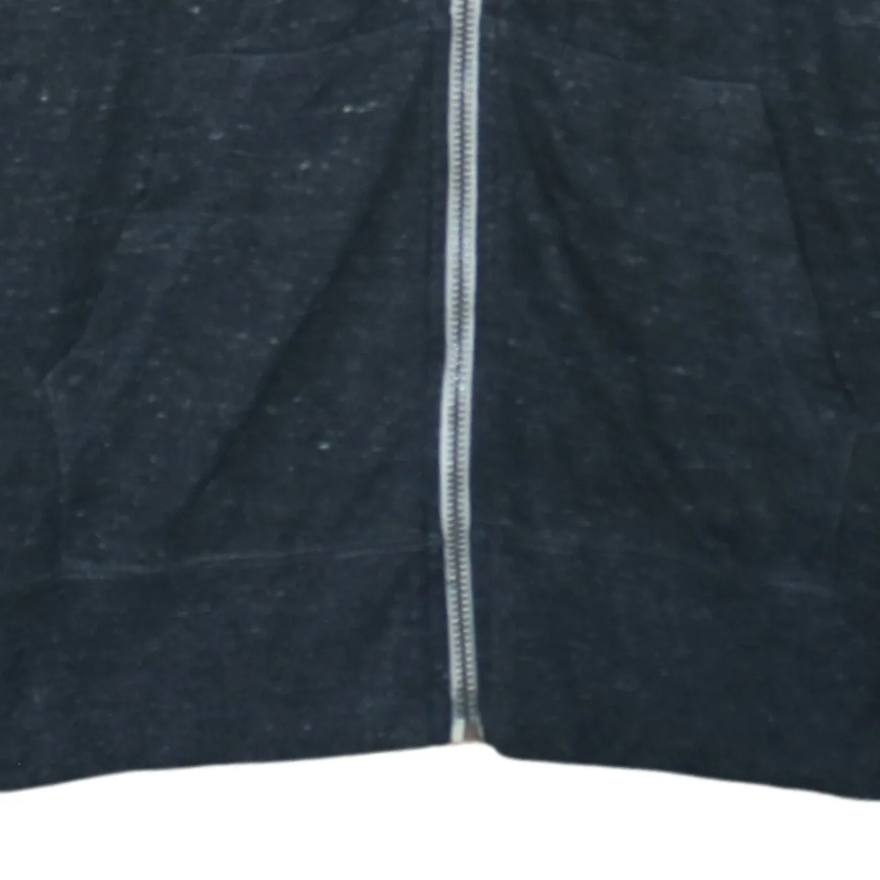 Nike Dark Heather Grey Hoodie Men's Small Full Zip Printed Logo Drawstring Hood Sweatshirt sold by Vintage Club product image thumbnail 4