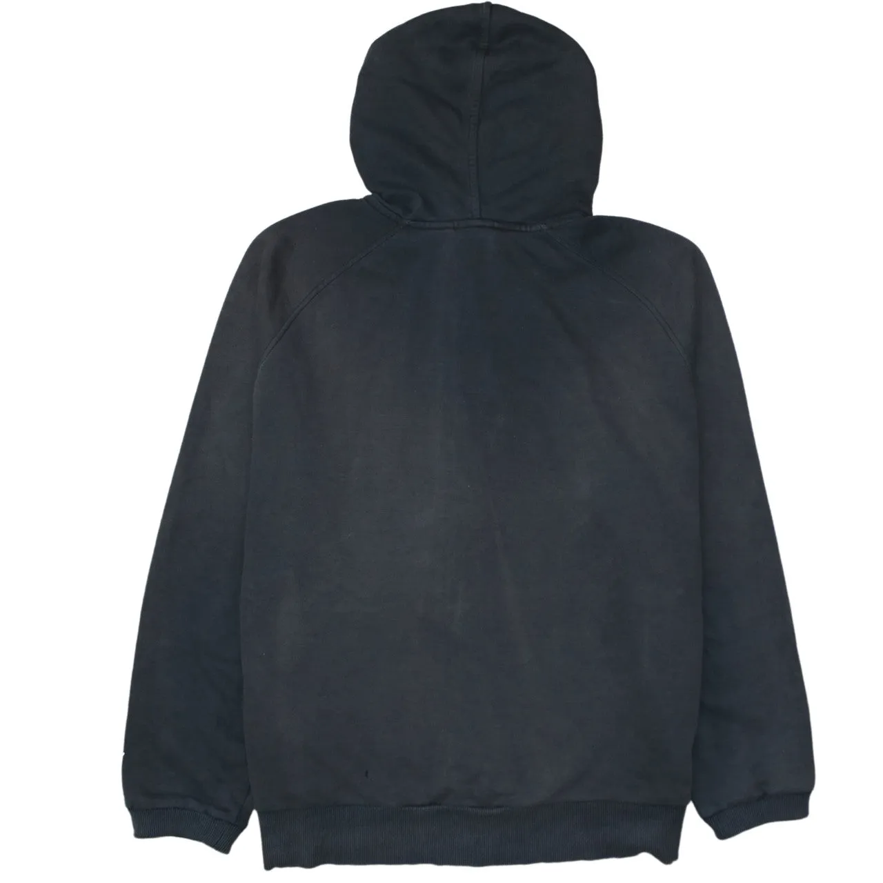 Puma Black Zip Hoodie Men's Large Printed Big Logo Split Kangaroo Pockets Sweatshirt sold by Vintage Club product image thumbnail 2