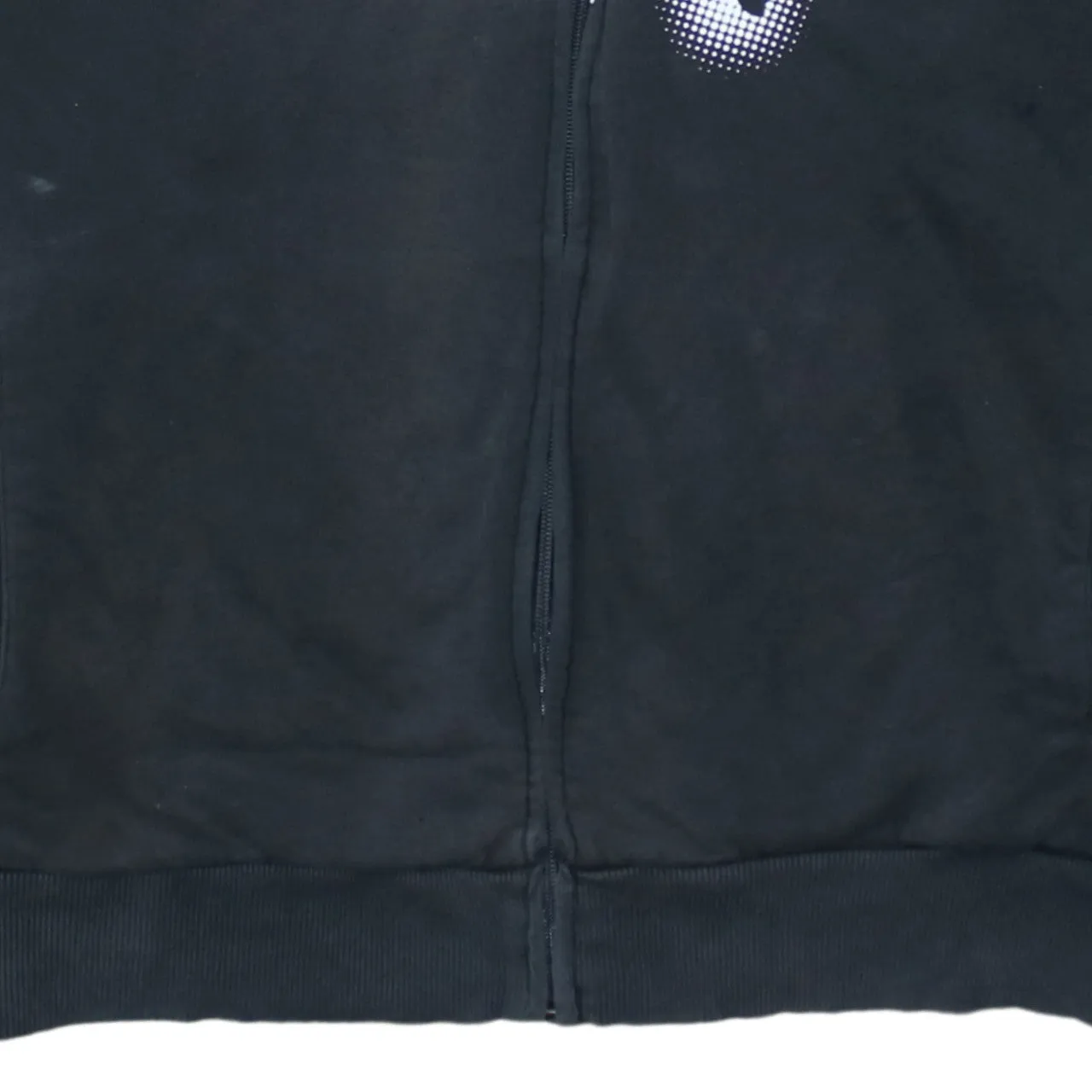 Puma Black Zip Hoodie Men's Large Printed Big Logo Split Kangaroo Pockets Sweatshirt sold by Vintage Club product image thumbnail 4