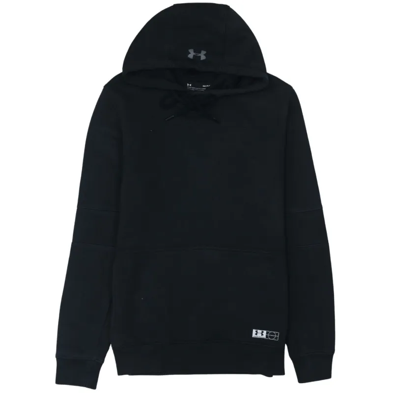 Under Armour Black Hoodie Women’s Small Printed Logo Drawstring Hood Pullover Sweatshirt made by Under Armour