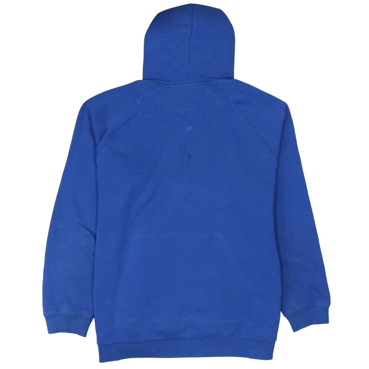 Adidas Blue Hoodie Women’s XLarge Trefoil Printed Logo Drawstring Pocket Sweatshirt sold by Vintage Club product image thumbnail 2