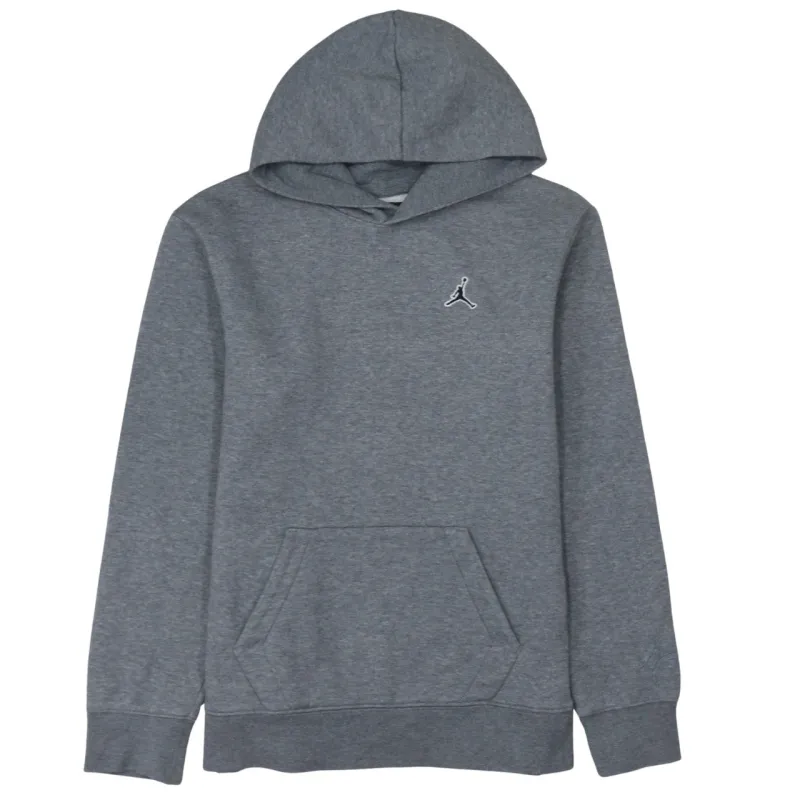 Jordan Dark Grey Hoodie Women's XLarge Embroidered Jumpman Logo Front Pocket Pullover Sweatshirt sold by Vintage Club