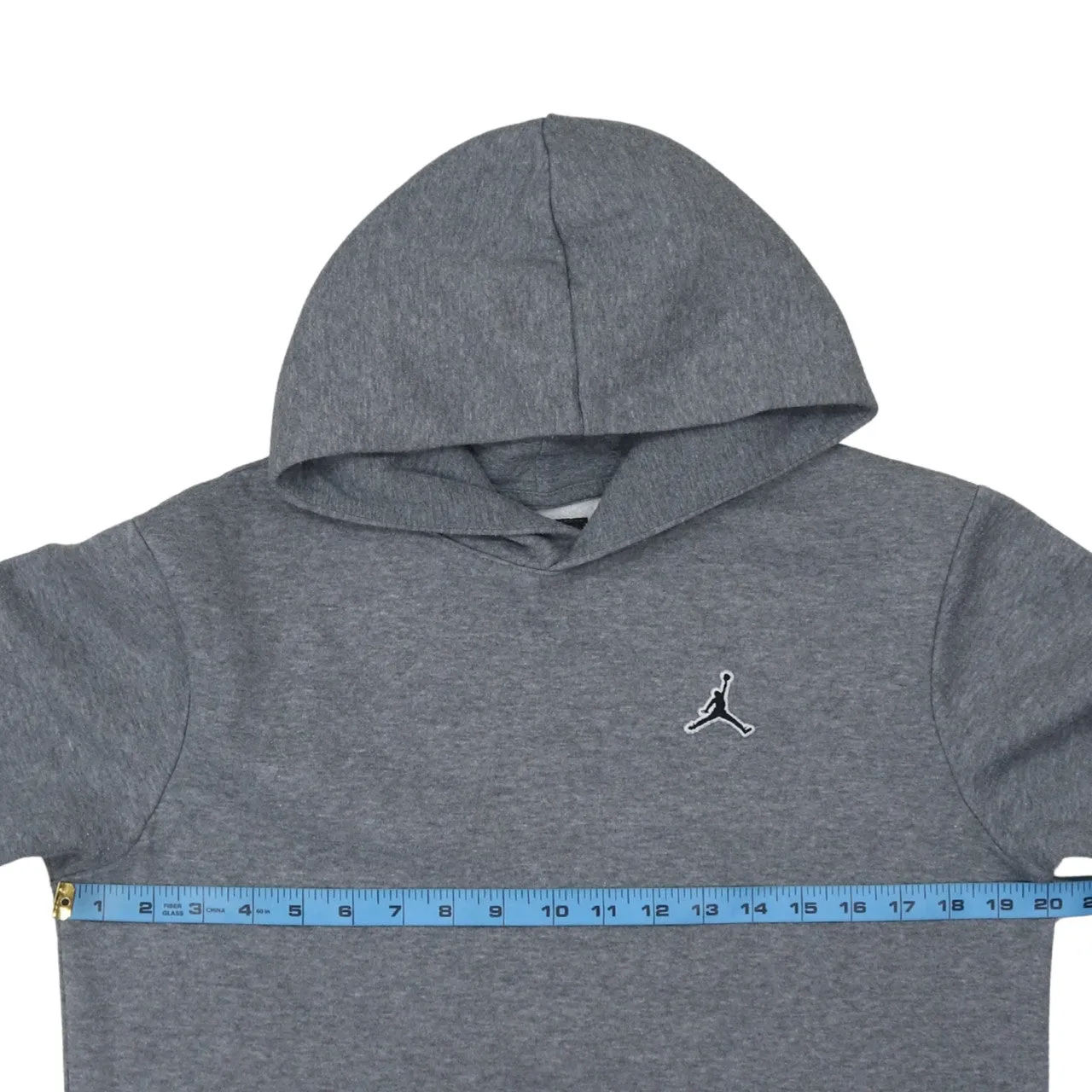 Jordan Dark Grey Hoodie Women's XLarge Embroidered Jumpman Logo Front Pocket Pullover Sweatshirt sold by Vintage Club product image thumbnail 5