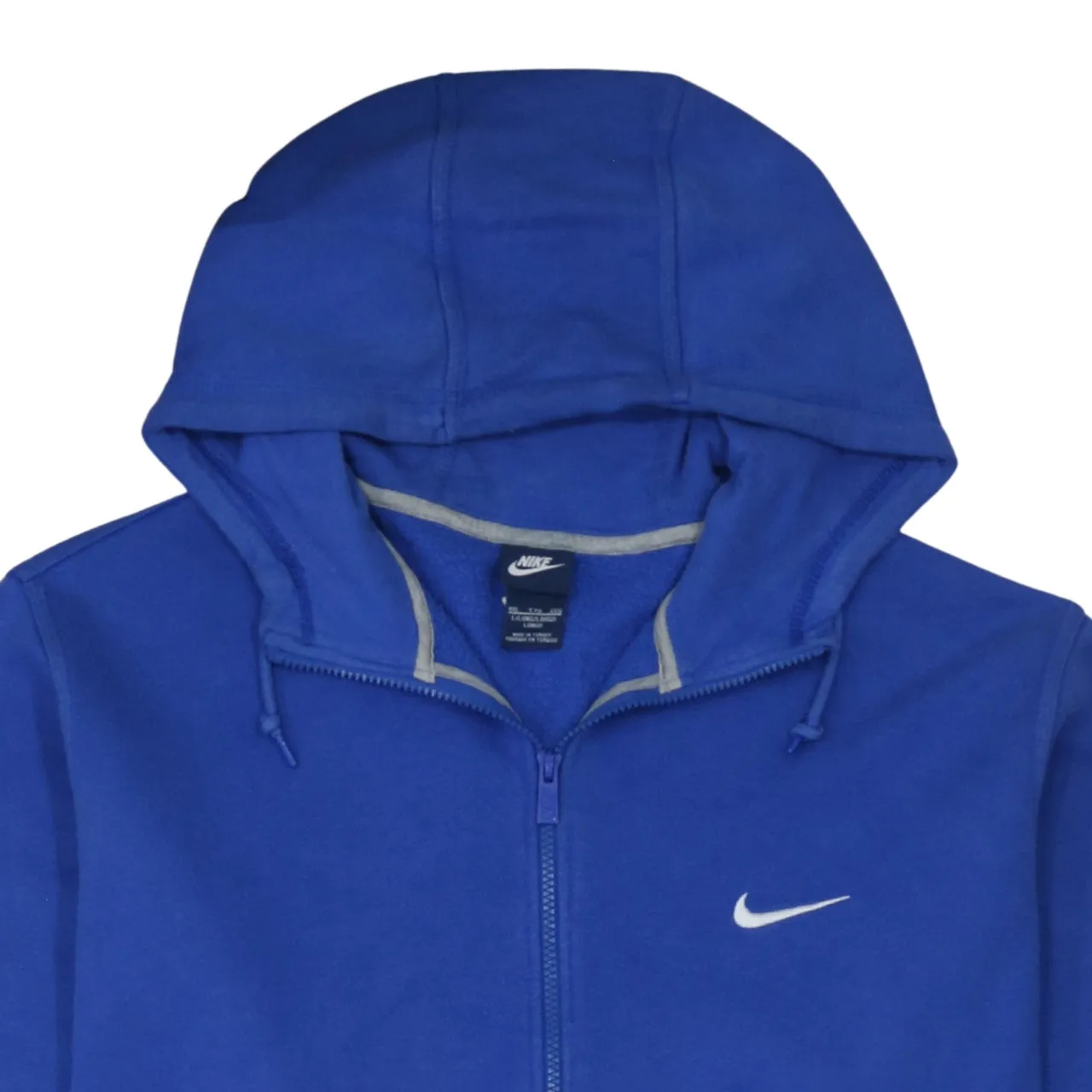 Nike Royal Blue Full Zip Hoodie Men's XXLarge Embroidered Swoosh Pockets Fleece Sweatshirt sold by Vintage Club product image thumbnail 3