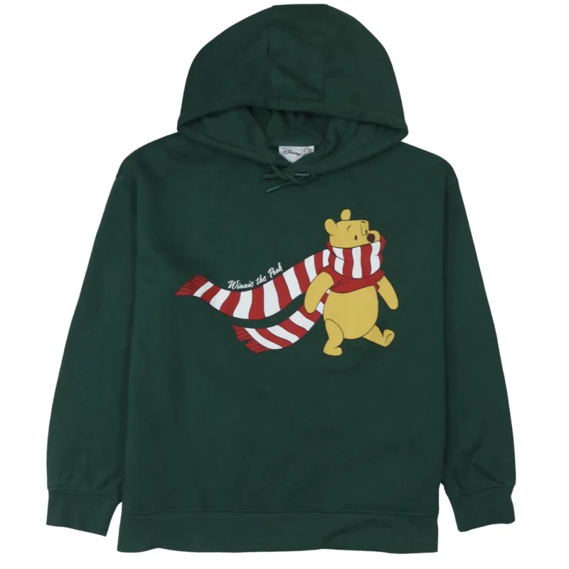 Disney Dark Green Hoodie Women's XLarge Winnie The Pooh Printed Graphic Pullover Sweatshirt sold by Vintage Club
