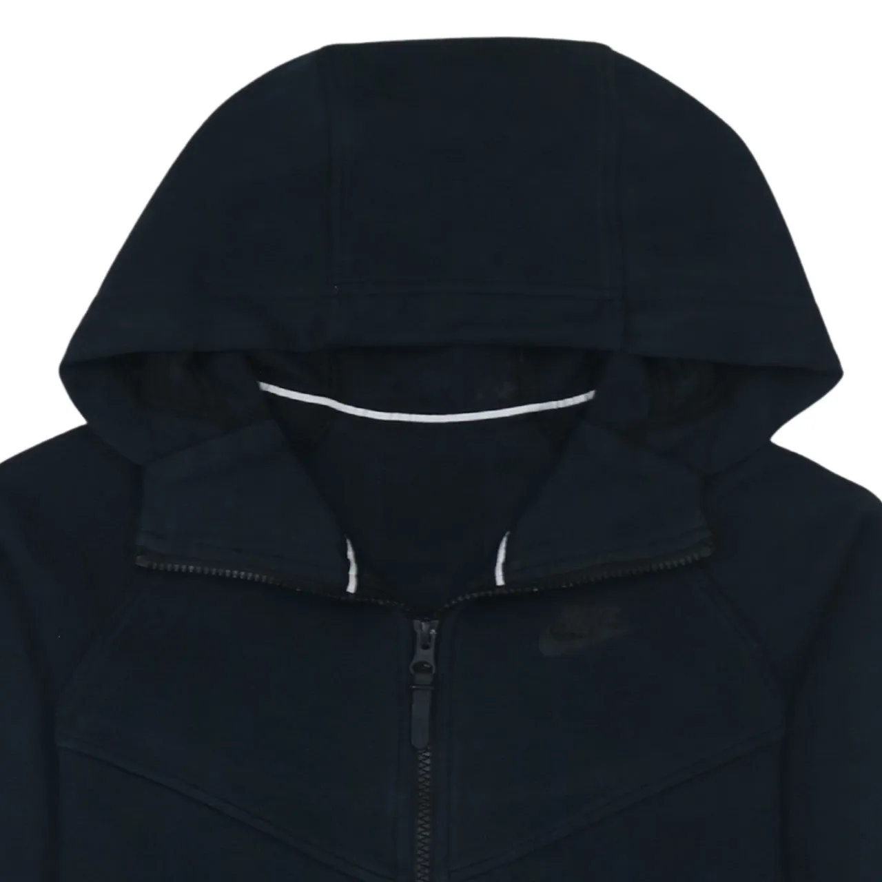 Nike Black Full Zip Hoodie Men’s XSmall Embroidered Swoosh Split Pockets Casual Sweatshirt sold by Vintage Club product image thumbnail 3