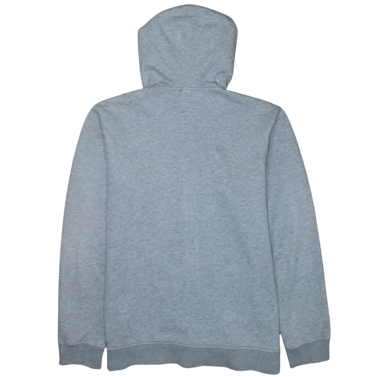 Adidas Grey Full Zip Hoodie Women's Large Embroidered Trefoil Logo Split Pocket Sweatshirt sold by Vintage Club product image thumbnail 2