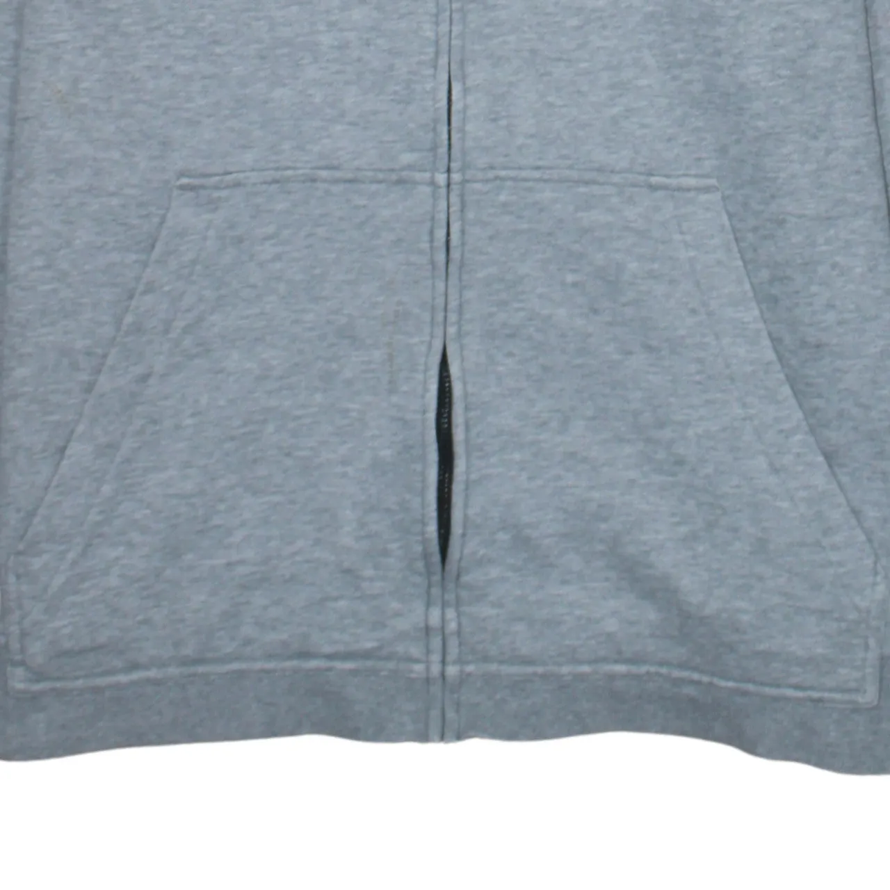 Adidas Grey Full Zip Hoodie Women's Large Embroidered Trefoil Logo Split Pocket Sweatshirt sold by Vintage Club product image thumbnail 4