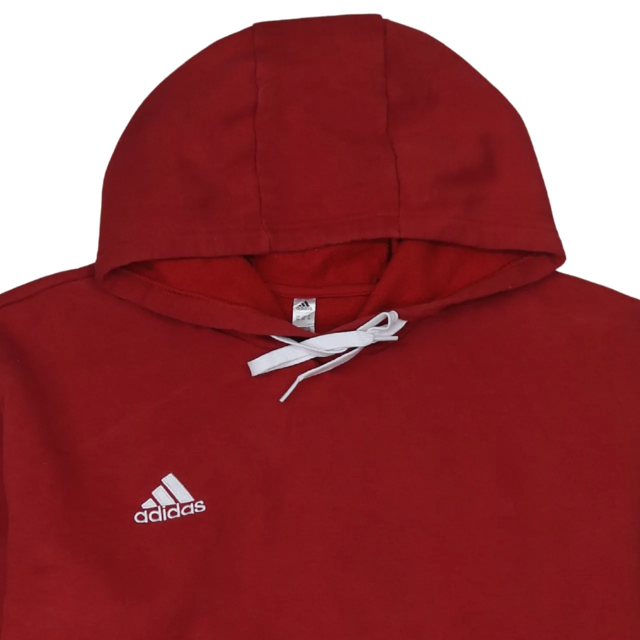 Adidas Burgundy Red Hoodie Men’s XXLarge Embroidered Logo Front Pocket Pullover Sweatshirt sold by Vintage Club product image thumbnail 3