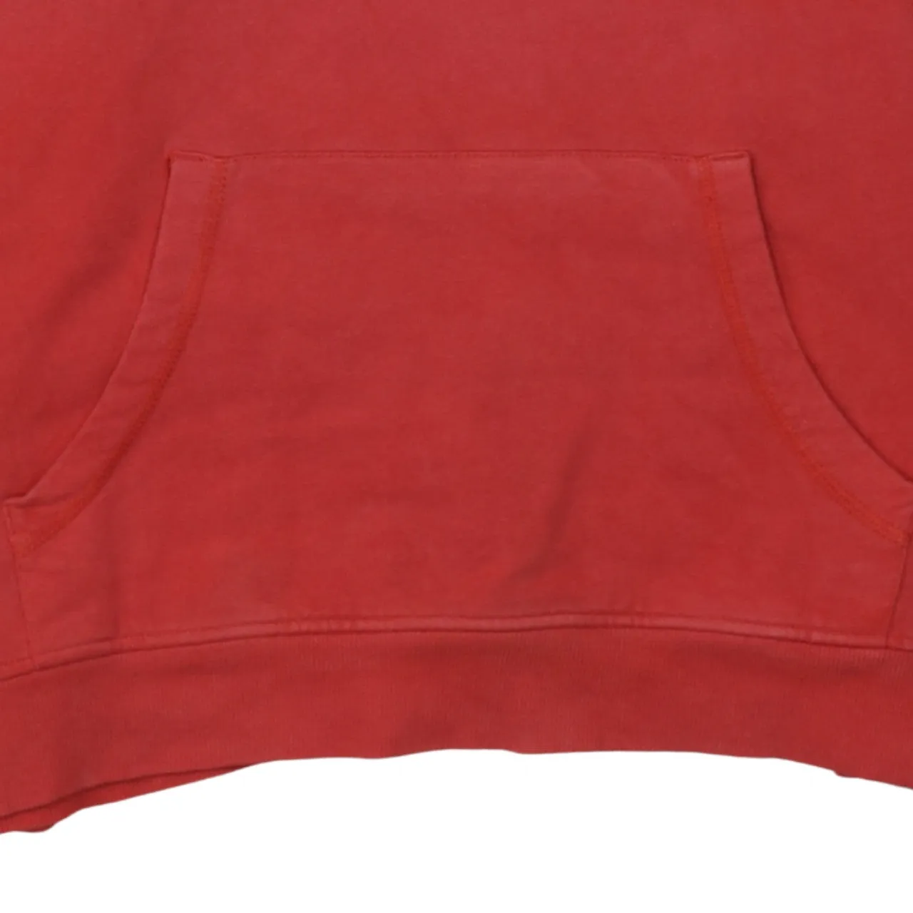Dickies Faded Red Hoodie Men's Medium Large Front Logo Printed Graphic Pullover Sweatshirt sold by Vintage Club product image thumbnail 4