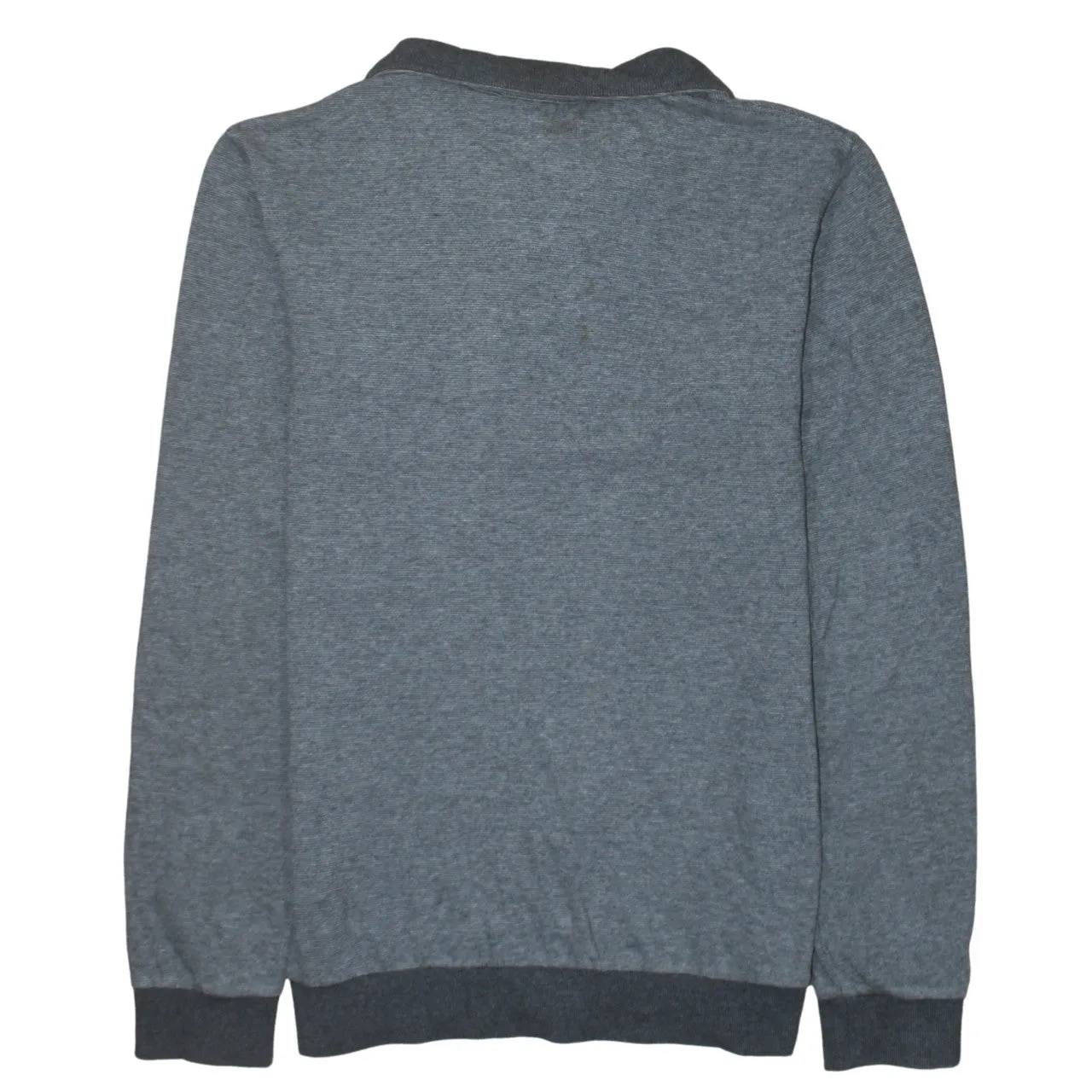 Timberland Grey Long Sleeve Polo Women’s Large Button Neck Embroidered Logo Jumper Top sold by Vintage Club product image thumbnail 2