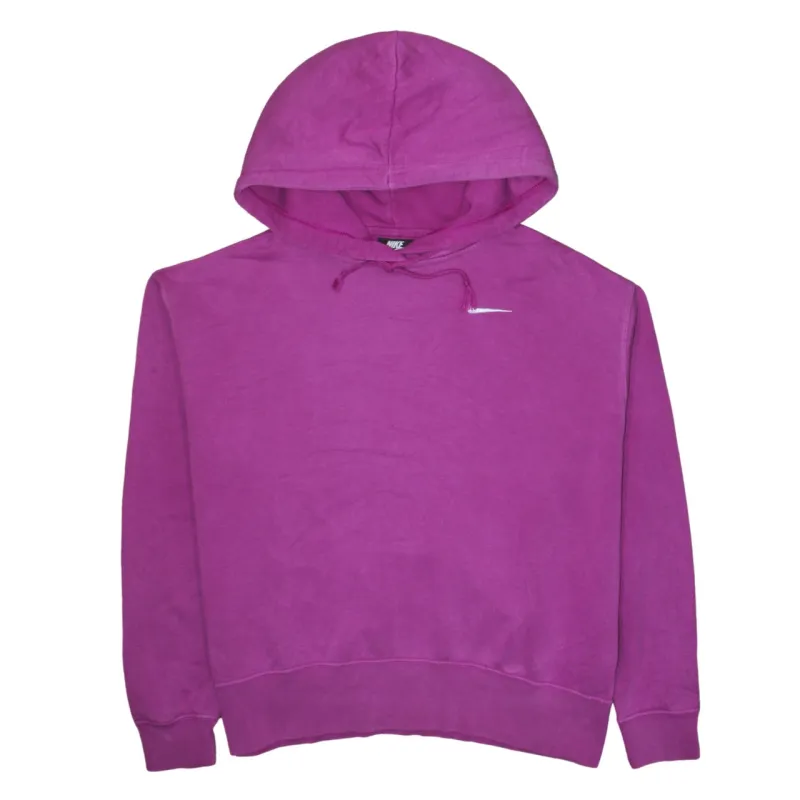 Nike Purple Pullover Hoodie Men’s Small Embroidered Swoosh Drawstring Hood Sweatshirt sold by Vintage Club
