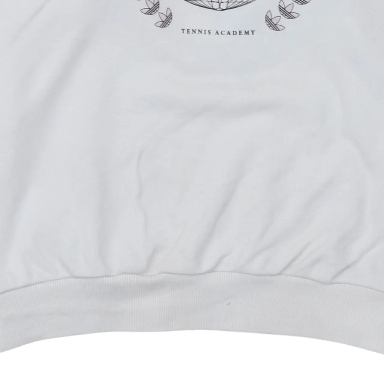 Adidas White Sweatshirt Women's XXXLarge Tennis Academy Printed Logo Crewneck Pullover Top sold by Vintage Club product image thumbnail 4