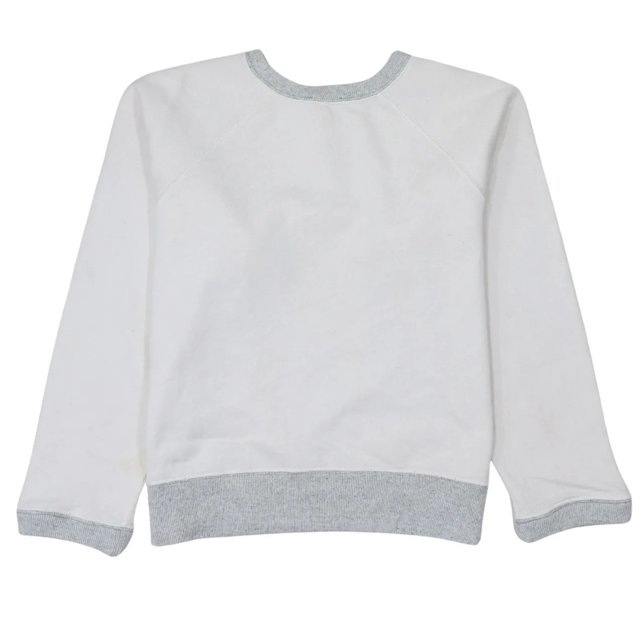 Polo Ralph Lauren White Sweatshirt Men's XSmall Polo Bear Printed Front Grey Trim Pullover sold by Vintage Club product image thumbnail 2