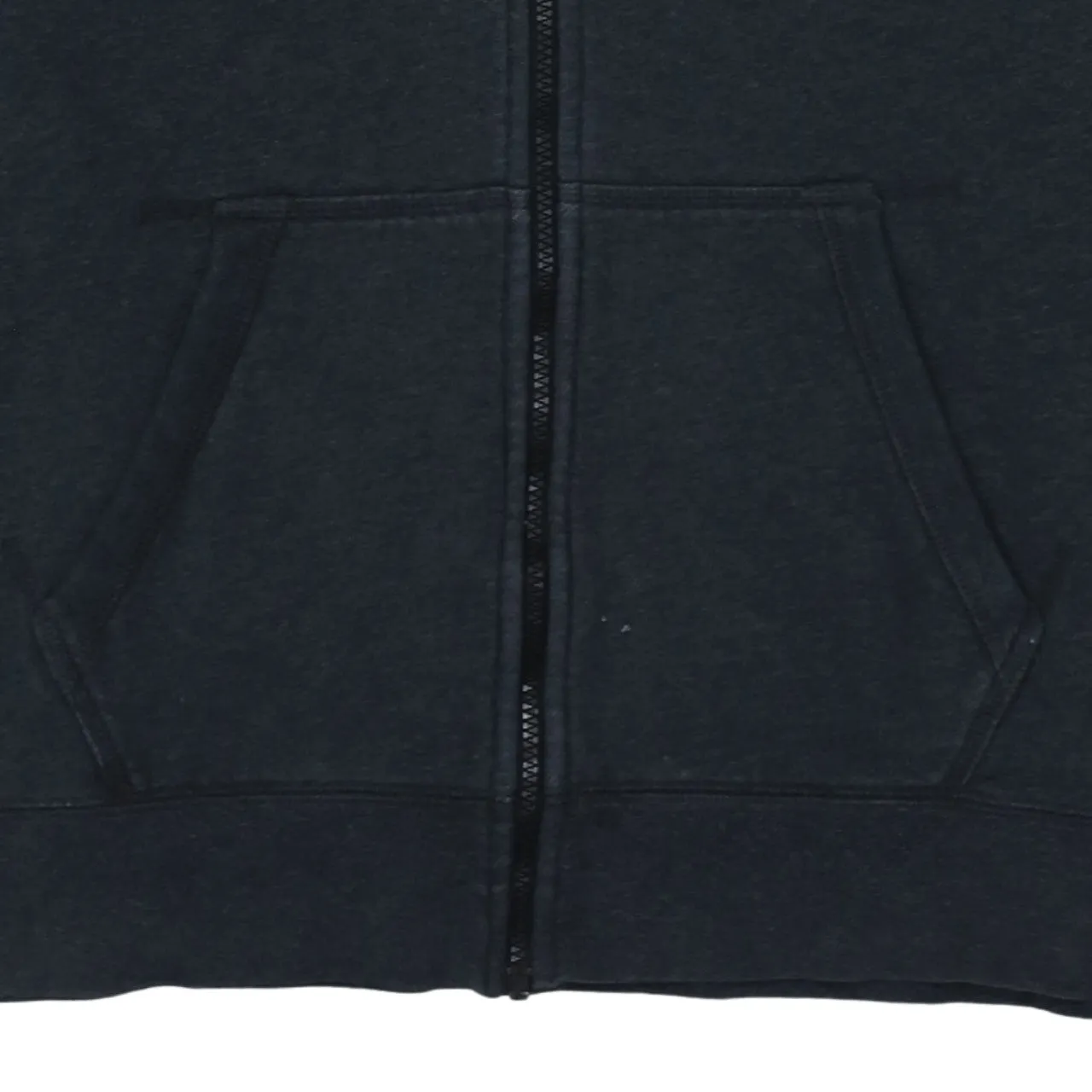 Nike Black Grey Full Zip Hoodie Women's Large Printed Red Logo Sleeve Pocket Sweatshirt sold by Vintage Club product image thumbnail 4