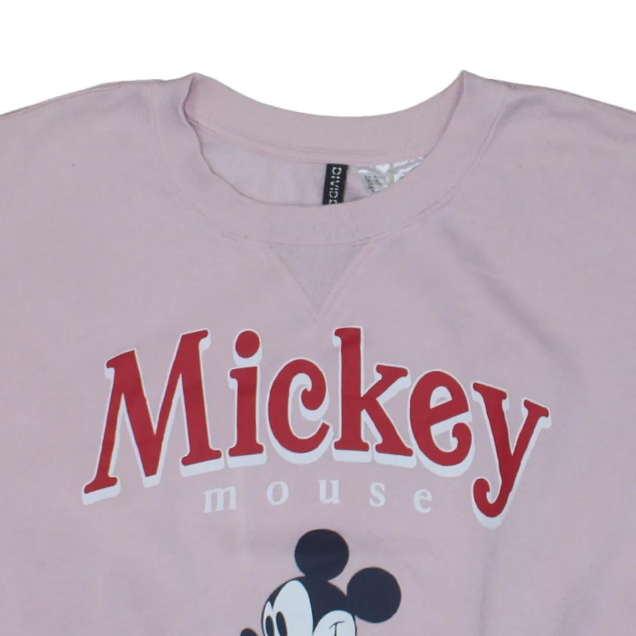 Disney Pink Mickey Mouse Sweatshirt Men's XLarge Printed Graphic Crewneck Pullover Fleece Top sold by Vintage Club product image thumbnail 3