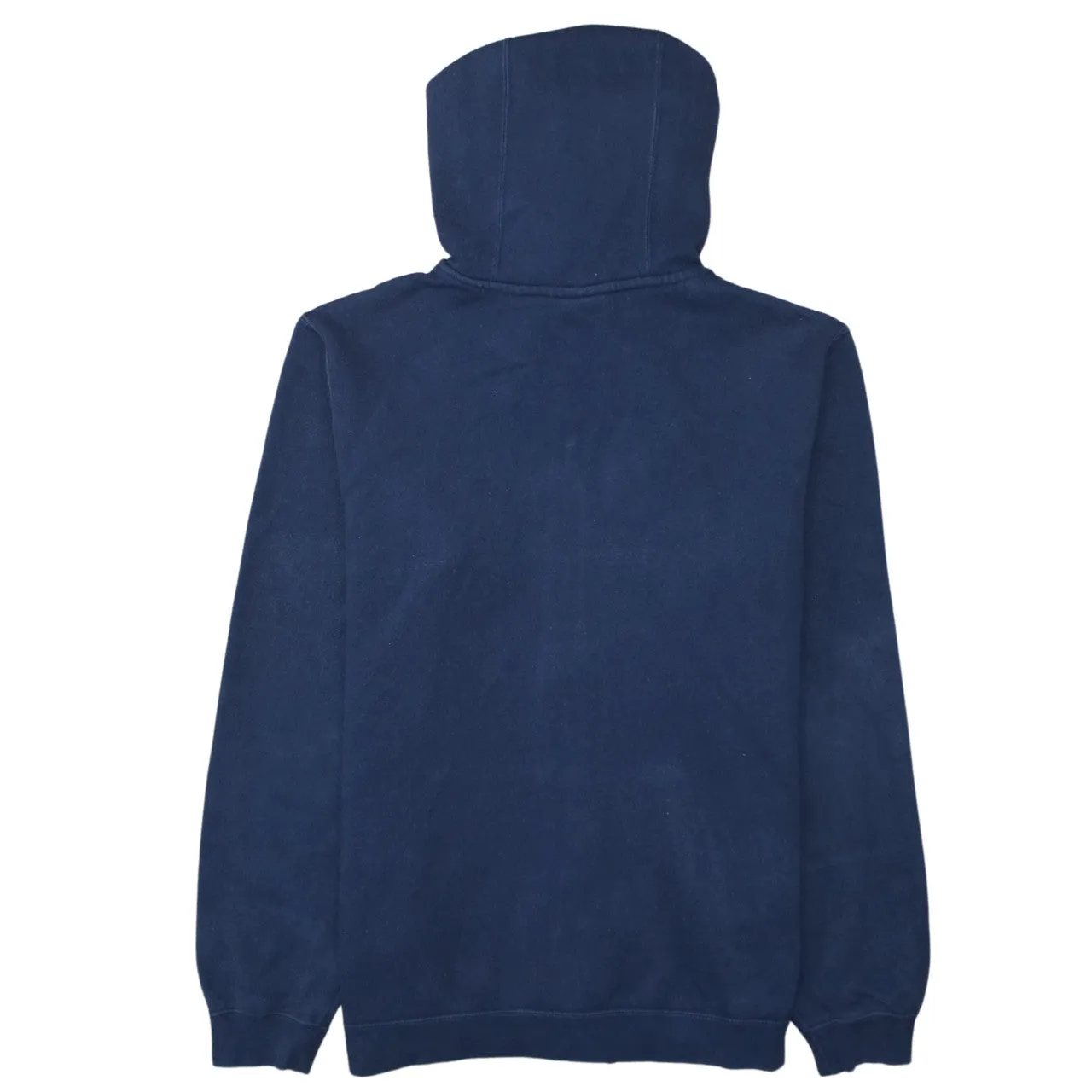 Nike Navy Blue Zip Hoodie Men's Medium Embroidered Swoosh Drawstring Full Zip Sweatshirt sold by Vintage Club product image thumbnail 2