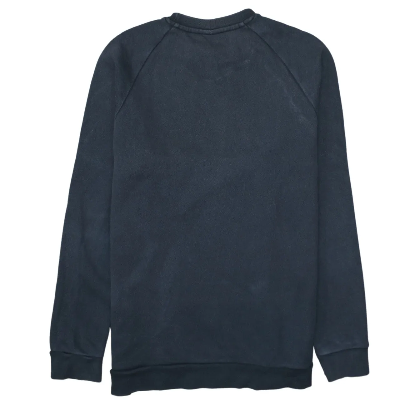 Adidas Black Sweatshirt Men's Small Embroidered Trefoil Logo Crewneck Pullover Fleece Top sold by Vintage Club product image thumbnail 2