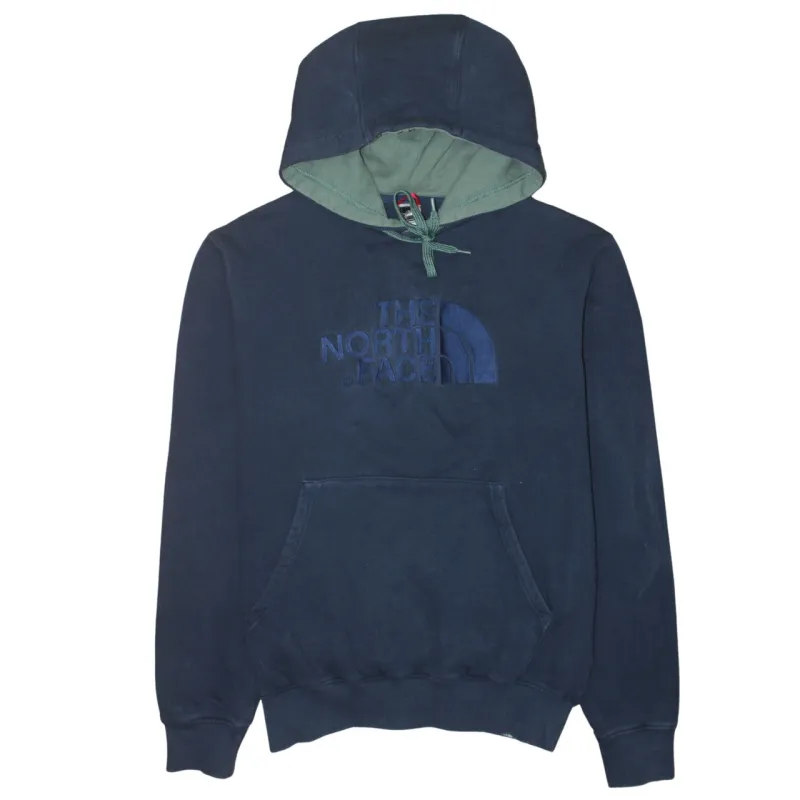 The North Face Navy Blue Hoodie Men's Medium Embroidered Chest Logo Front Pocket Pullover Sweatshirt made by The North Face