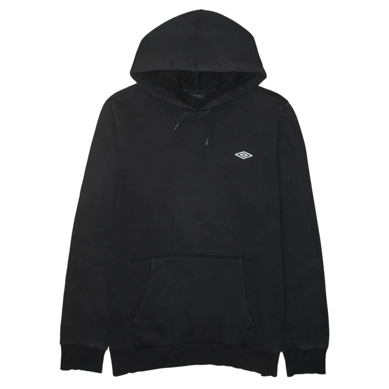 Umbro Black Hoodie Women’s XLarge Small Embroidered Logo Front Pocket Pullover Sweatshirt sold by Vintage Club