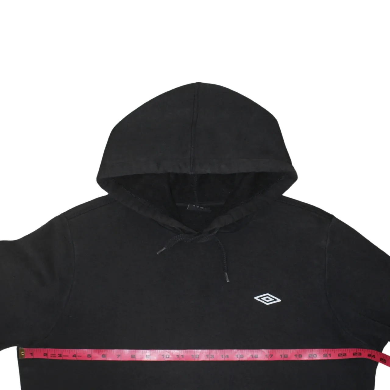 Umbro Black Hoodie Women’s XLarge Small Embroidered Logo Front Pocket Pullover Sweatshirt sold by Vintage Club product image thumbnail 5