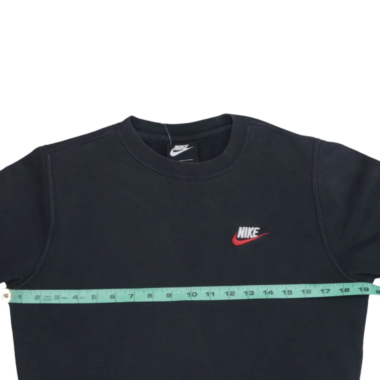Nike Black Sweatshirt Men's XSmall Embroidered Swoosh Logo Crewneck Pullover Fleece Top sold by Vintage Club product image thumbnail 5