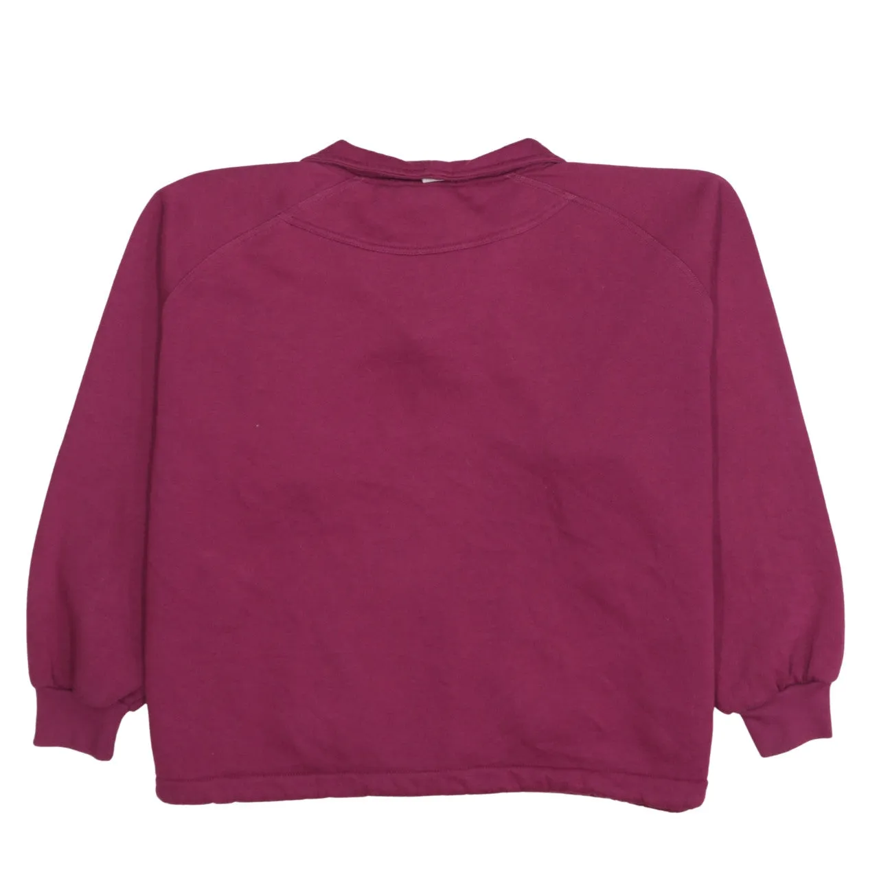 Reebok Burgundy Red Sweatshirt Women’s XXLarge Embroidered Logo Quarter Zip Pullover Fleece Top sold by Vintage Club product image thumbnail 2