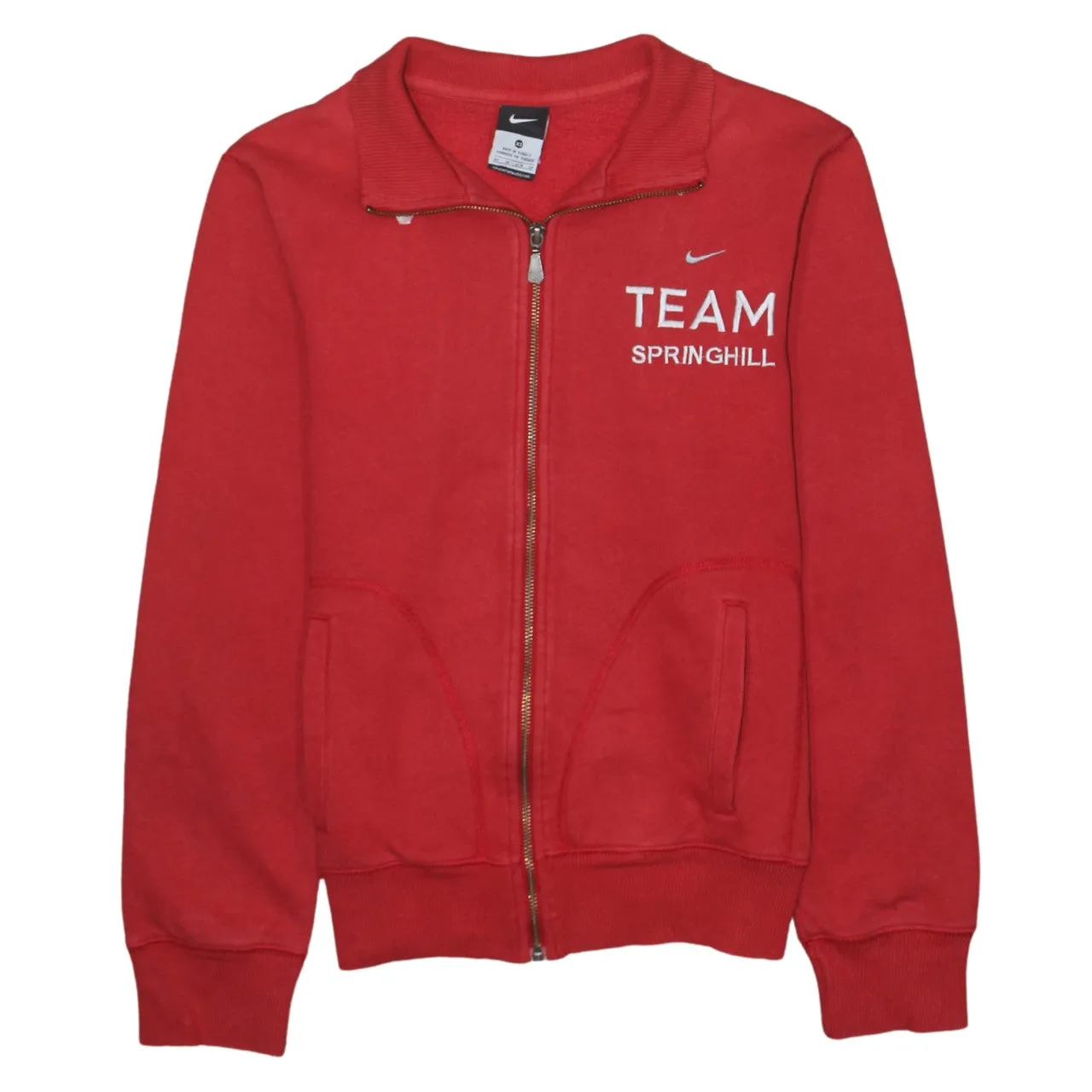 Nike Red Zip Sweatshirt Men's XSmall Embroidered Team Springhill Logo Track Top sold by Vintage Club