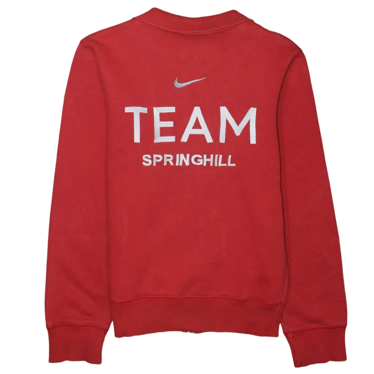 Nike Red Zip Sweatshirt Men's XSmall Embroidered Team Springhill Logo Track Top sold by Vintage Club product image thumbnail 2