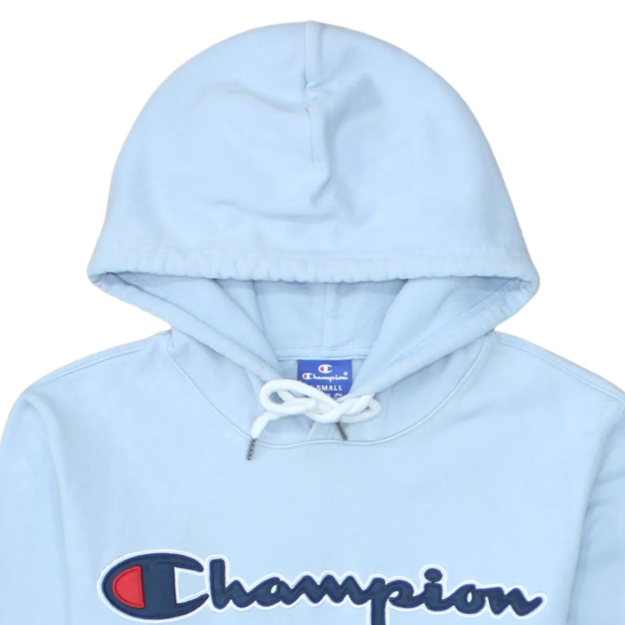 Champion Light Blue Hoodie Men’s XSmall Embroidered Script Logo Front Pocket Pullover sold by Vintage Club product image thumbnail 3
