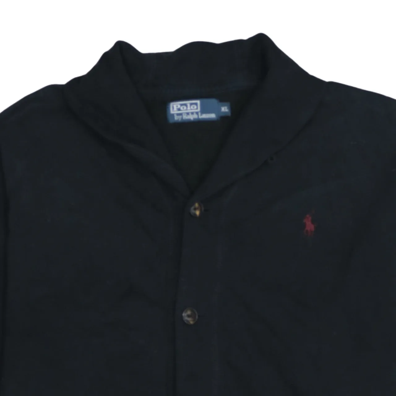 Polo Ralph Lauren Black Cardigan Women’s XLarge Embroidered Pony Logo Button Front Knit Jacket sold by Vintage Club product image thumbnail 3