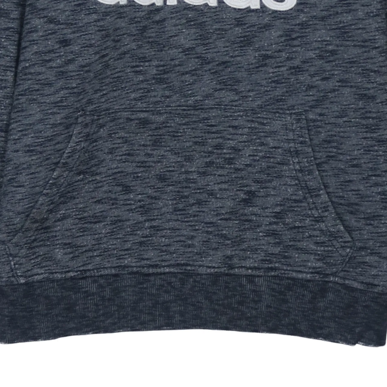 Adidas Dark Heather Grey Hoodie Women's XXLarge Trefoil Printed Logo Three Stripe Sleeves Sweatshirt sold by Vintage Club product image thumbnail 4