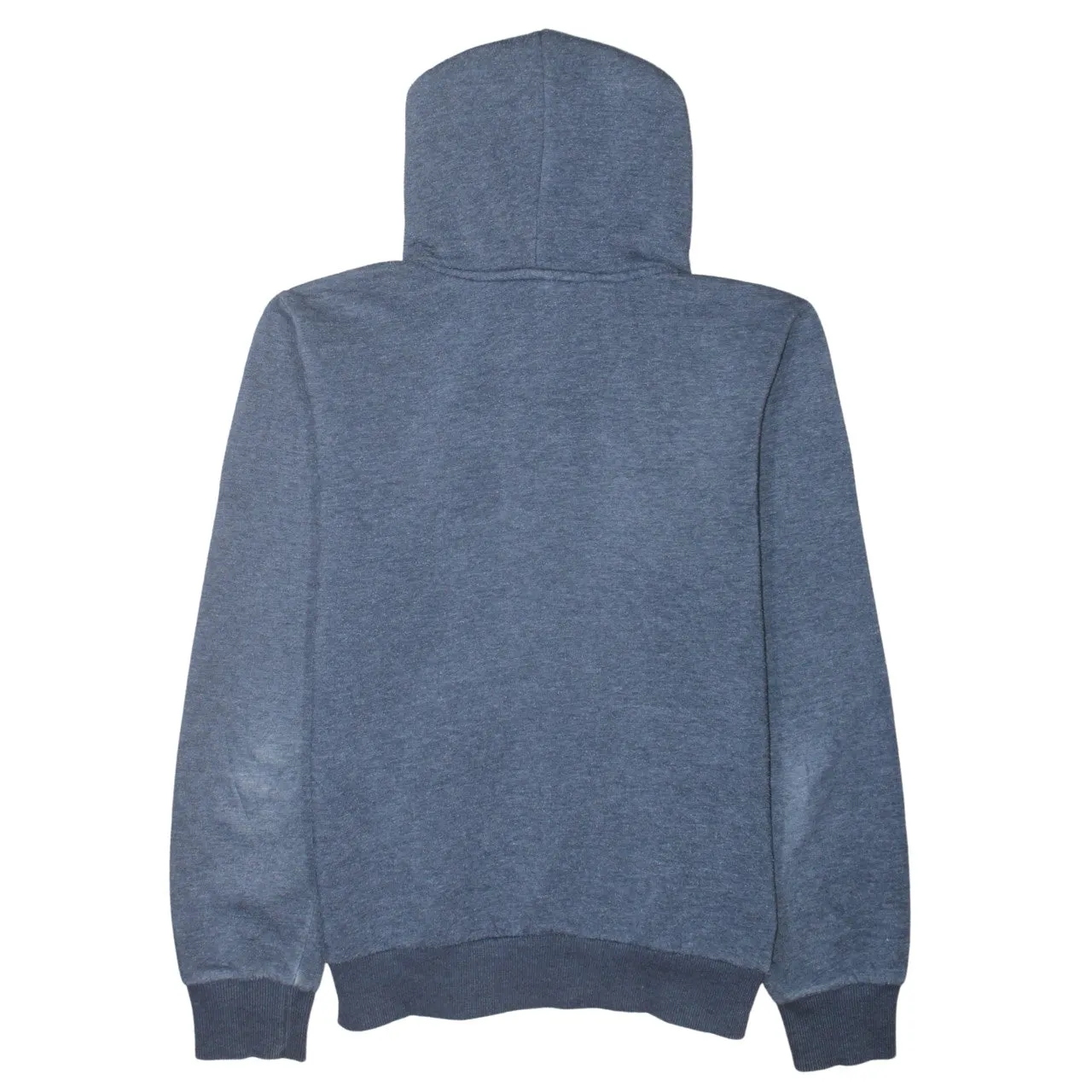 Nike Charcoal Blue Full Zip Hoodie Women’s Large Printed Swoosh Logo Split Pockets Sweatshirt sold by Vintage Club product image thumbnail 2