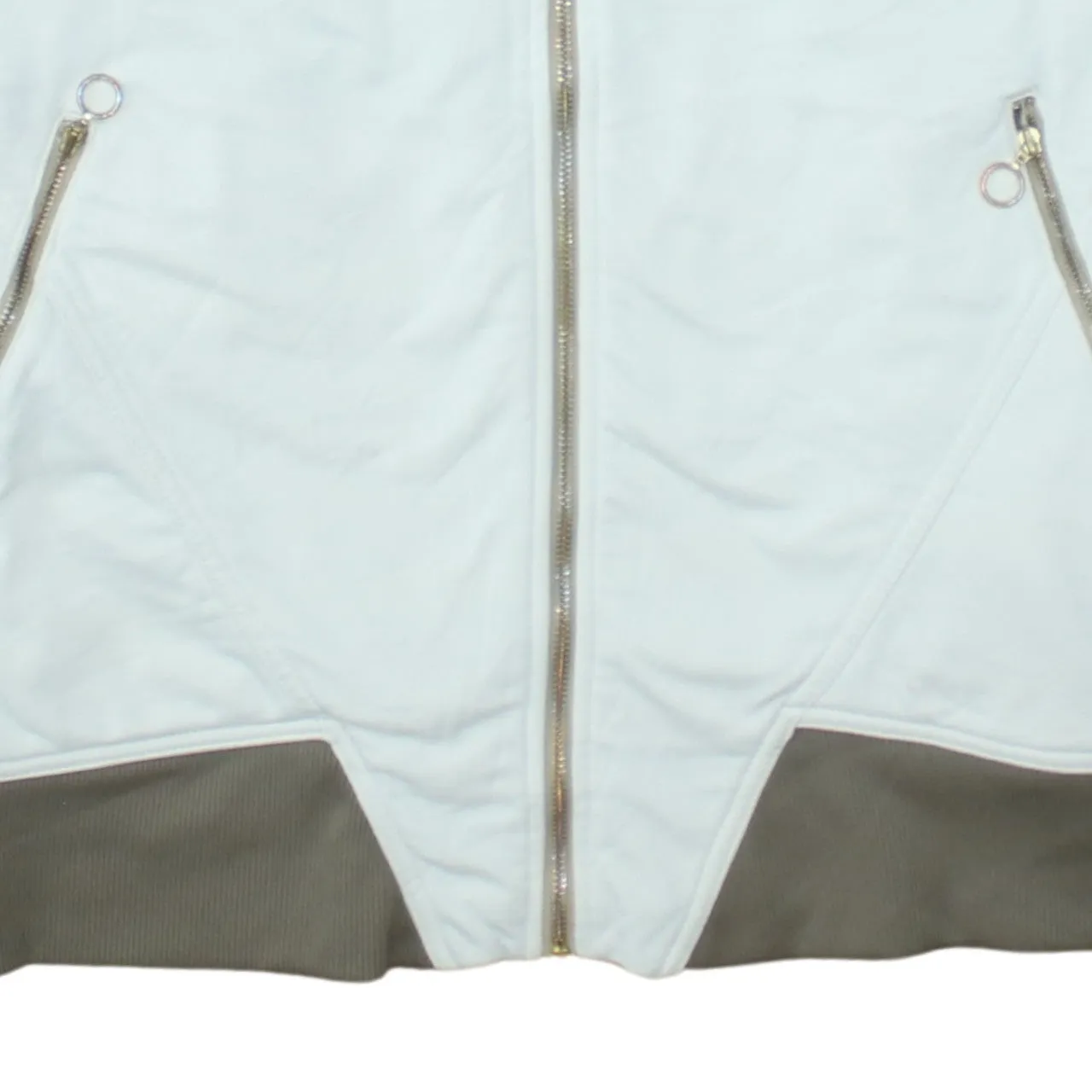 Nike Light Grey Windbreaker Jacket Men's Medium Zip Pockets Contrast Collar Casual Outerwear sold by Vintage Club product image thumbnail 4