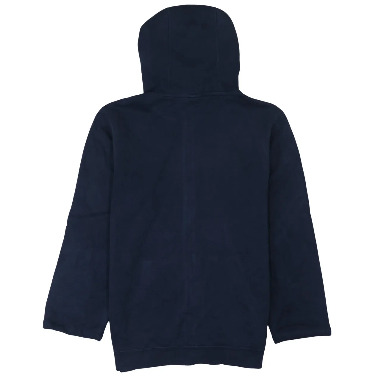 Nike Navy Blue Full Zip Hoodie Men's Small Embroidered Swoosh Split Pocket Sweatshirt sold by Vintage Club product image thumbnail 2