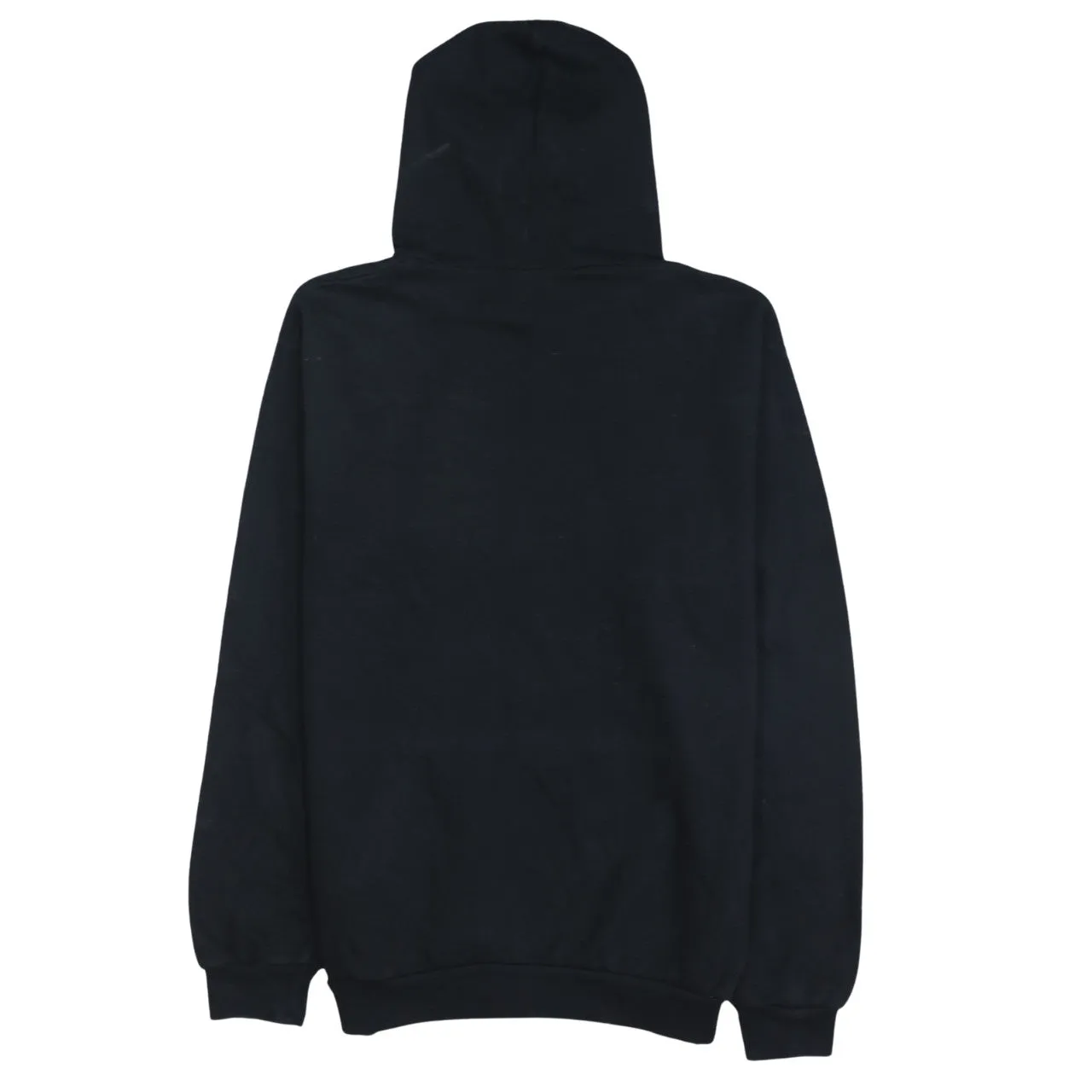 Adidas Black Hoodie Men's XSmall Trefoil Printed Logo Front Pocket Pullover Sweatshirt sold by Vintage Club product image thumbnail 2