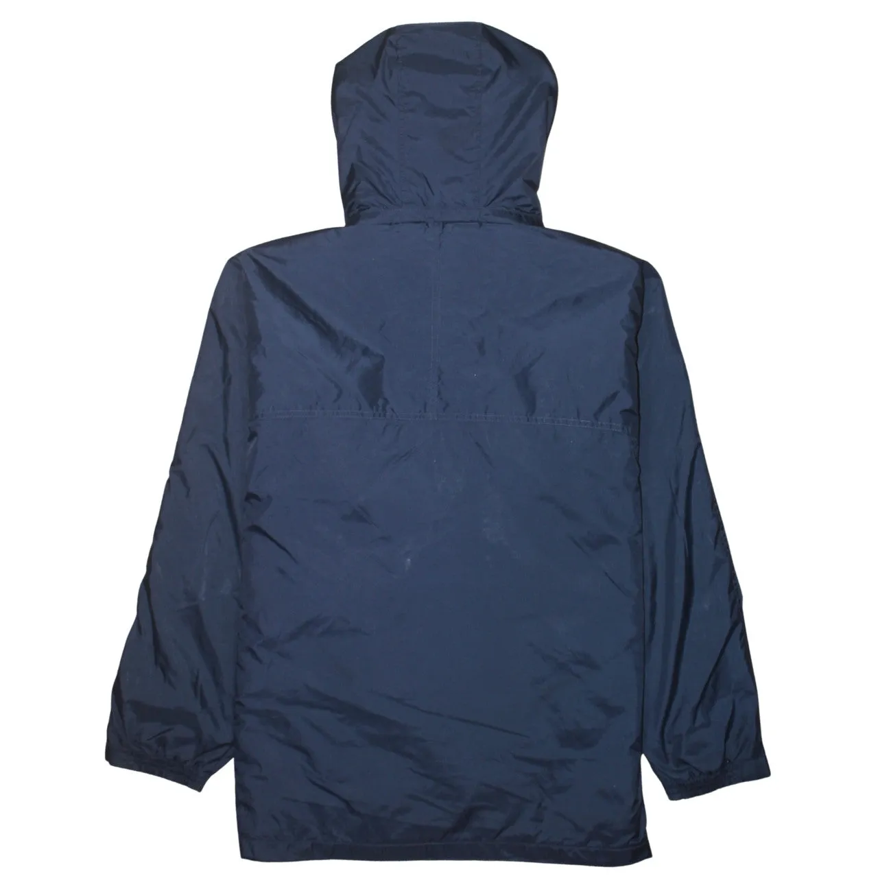 Kappa Navy Blue Hooded Jacket Men's Small Full Zip Fleece Lined Embroidered Logo Windbreaker sold by Vintage Club product image thumbnail 2