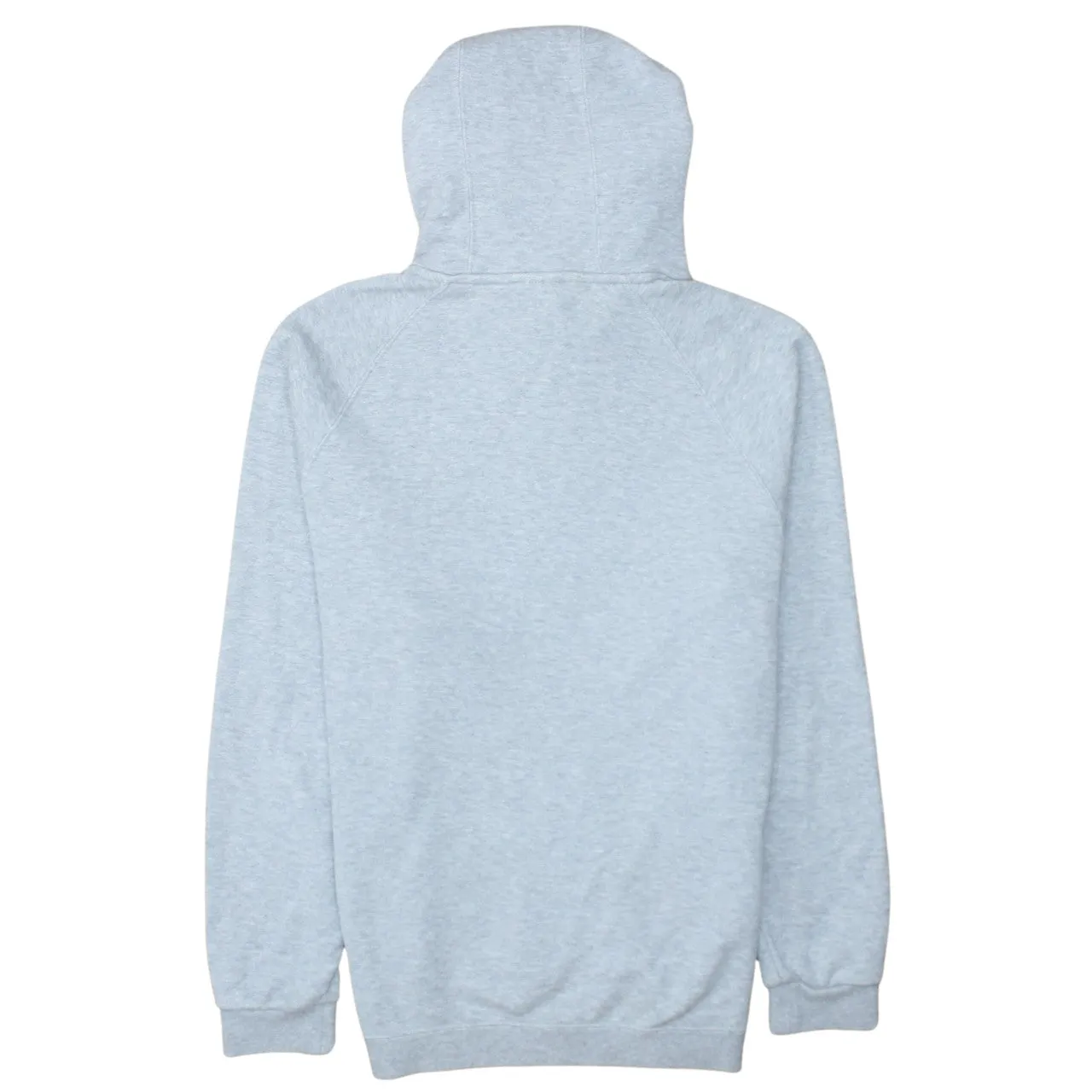 Adidas Light Grey Hoodie Men's Small Trefoil Printed Logo Front Pocket Pullover Sweatshirt sold by Vintage Club product image thumbnail 2