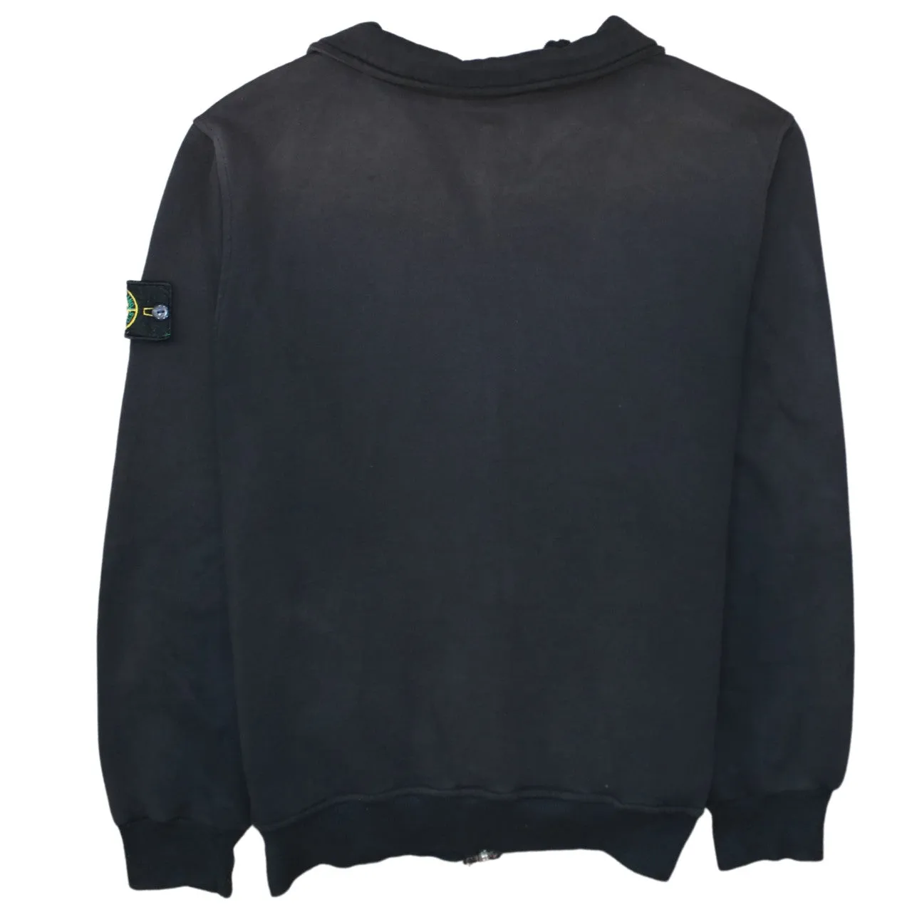 Stone Island Black Quilted Zip Jacket Women’s 2XL Badge Logo Pockets Sweatshirt Top sold by Vintage Club product image thumbnail 2