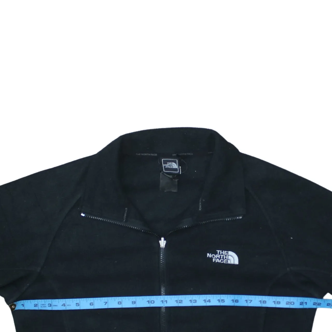The North Face Black Fleece Jacket Men's Medium Full Zip Embroidered Chest Logo Outdoor Top sold by Vintage Club product image thumbnail 5
