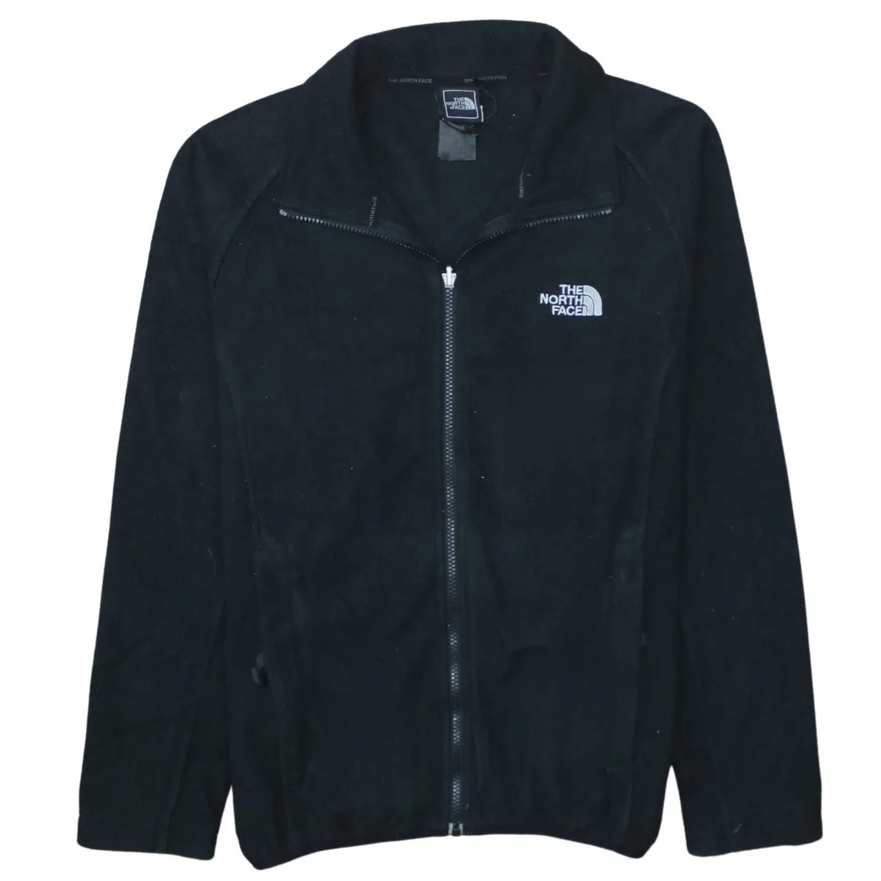 The North Face Black Fleece Jacket Men's Medium Full Zip Embroidered Chest Logo Outdoor Top sold by Vintage Club