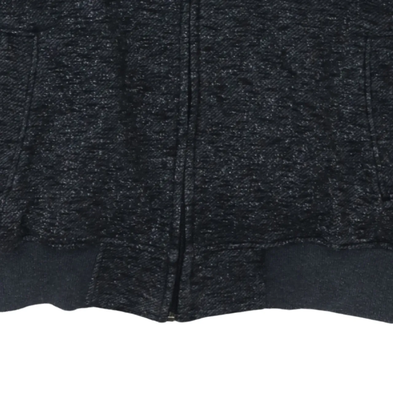 Stone Island Charcoal Zip Hoodie Women’s XXLarge Fleece Lined Badge Logo Sweatshirt sold by Vintage Club product image thumbnail 4