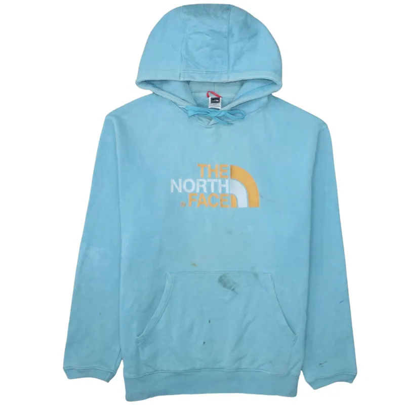 The North Face Light Blue Hoodie Men’s XLarge Embroidered Logo Front Pouch Pullover Sweatshirt sold by Vintage Club