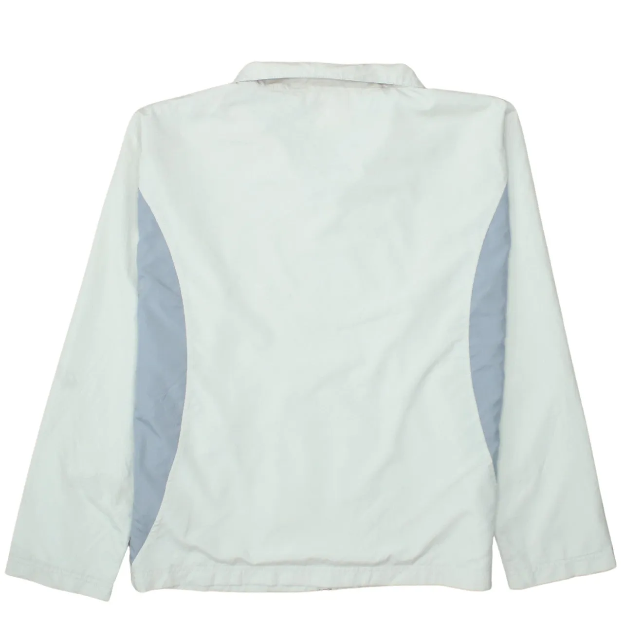 Reebok Light Grey Windbreaker Jacket Men's Medium Zip Pockets Embroidered Logo Track Top sold by Vintage Club product image thumbnail 2