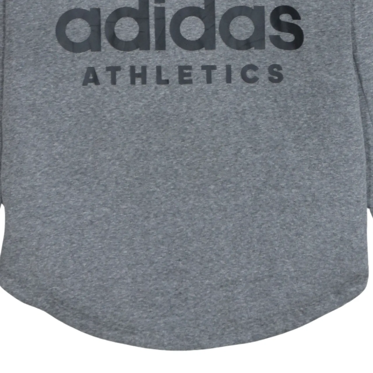 Adidas Grey Hoodie Women’s XLarge Printed Logo Longline Raglan Casual Sweatshirt Top sold by Vintage Club product image thumbnail 4