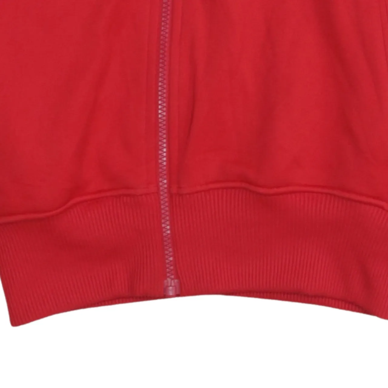 Adidas Red Full Zip Hoodie Men's Small Trefoil Logo Three Stripe Sleeves Sweatshirt sold by Vintage Club product image thumbnail 4