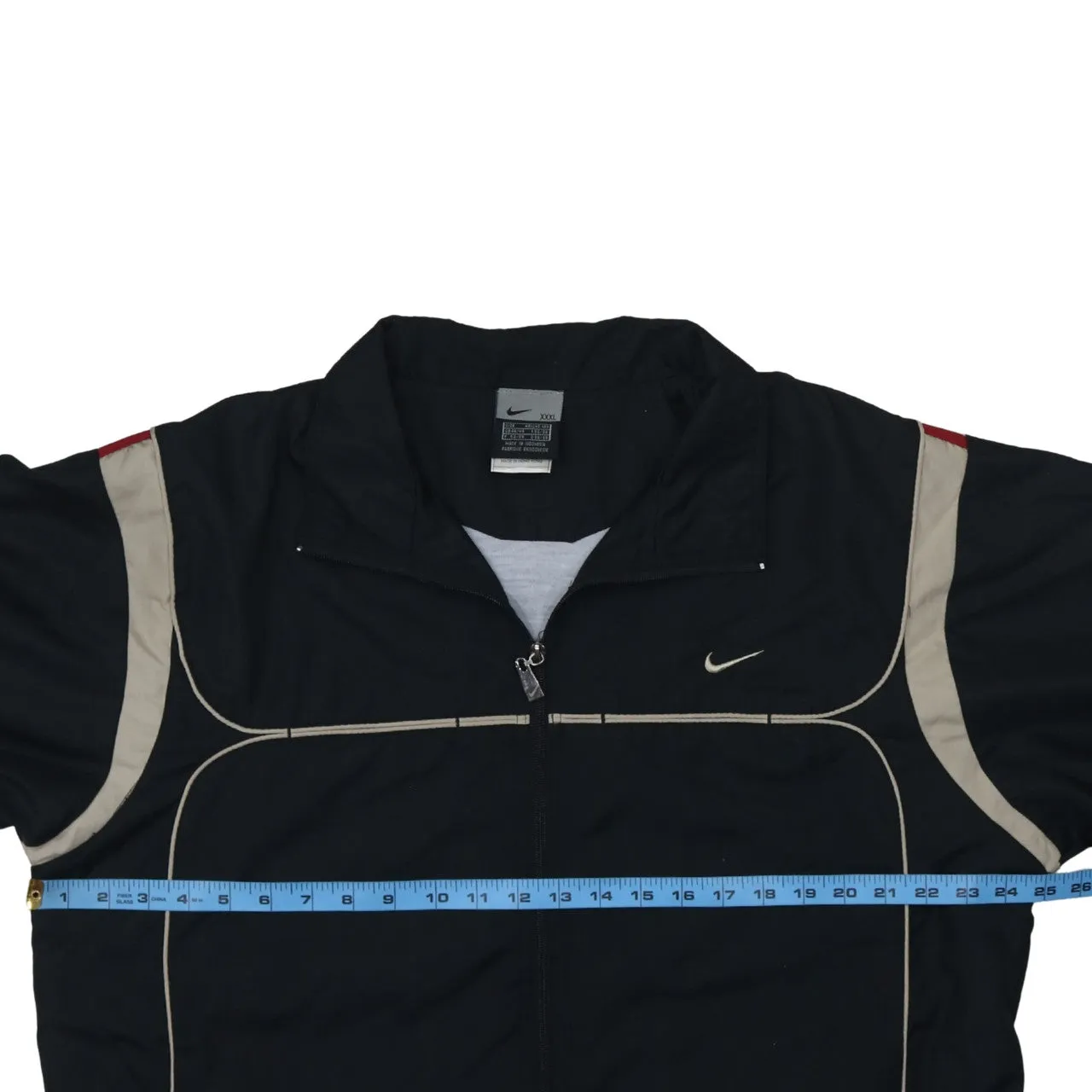 Nike Black Windbreaker Jacket Women’s 3XL Full Zip Swoosh Logo Contrast Panels Track Top sold by Vintage Club product image thumbnail 5